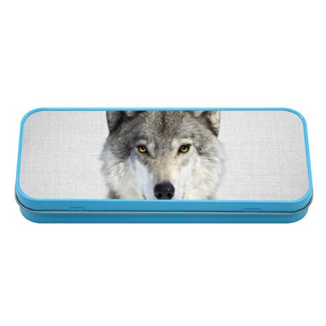 3d wolf metal pencil boxes|Wolf Pencil Box .